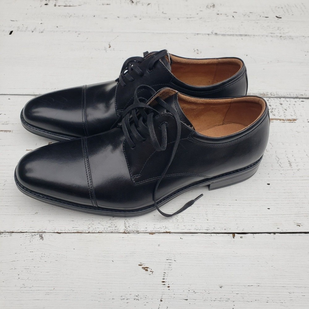 Florsheim Men's 13/47 Lite Hybrid Plain Toe Tie Oxford Leather Black NEW - Picture 4 of 6